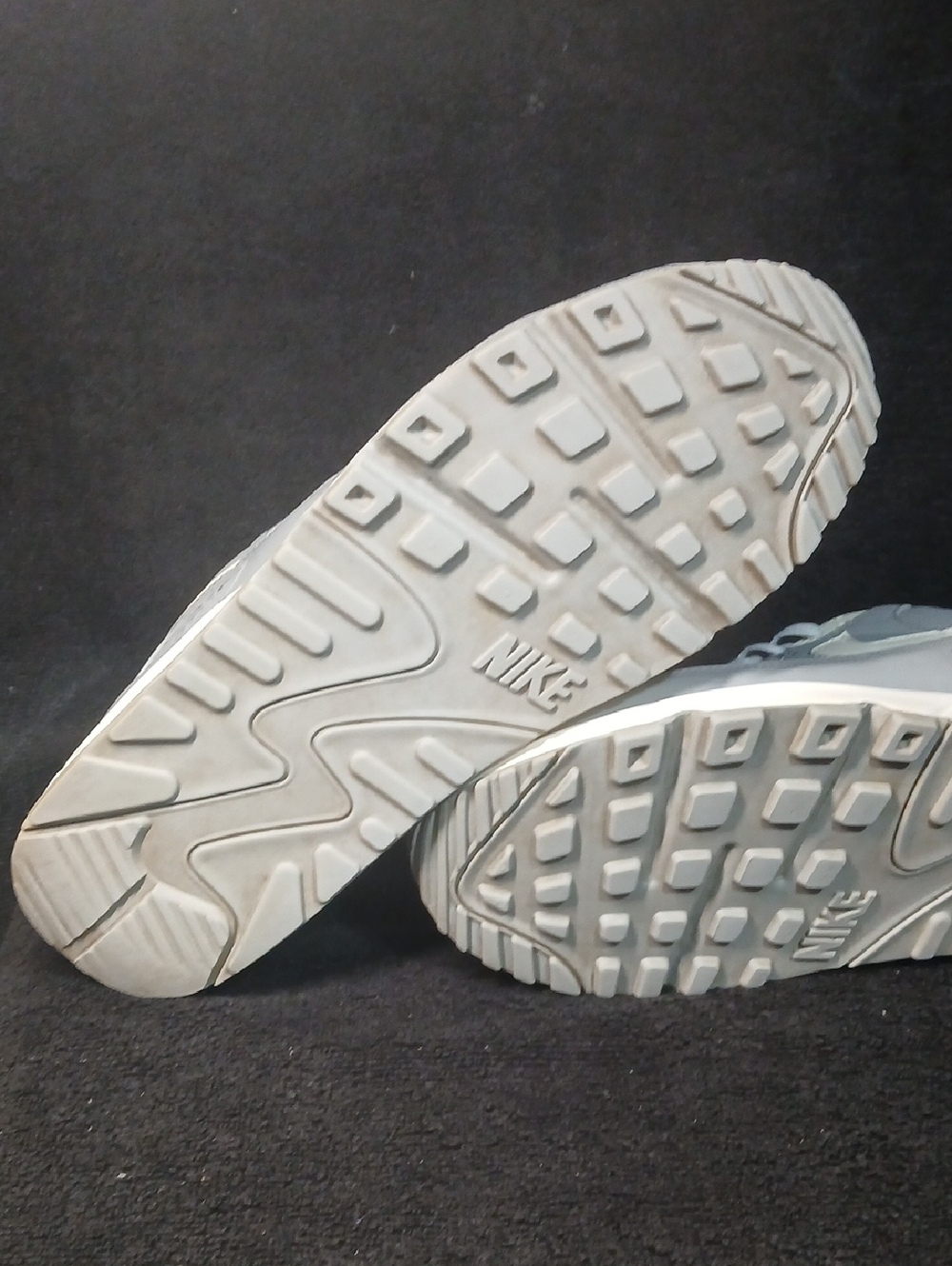 Nike Air Max '90   "WOLF GREY"   All Leather , Mens Size-12 - Picture 10 of 12
